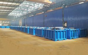 100套海洋钻井平台用钻屑箱交付埃及客户