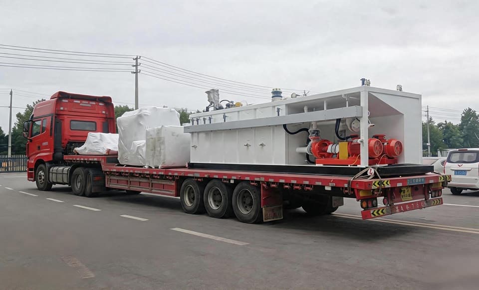 正道能源两套500GPM 非开挖定向钻泥浆回收系统正式装车发运交付客户